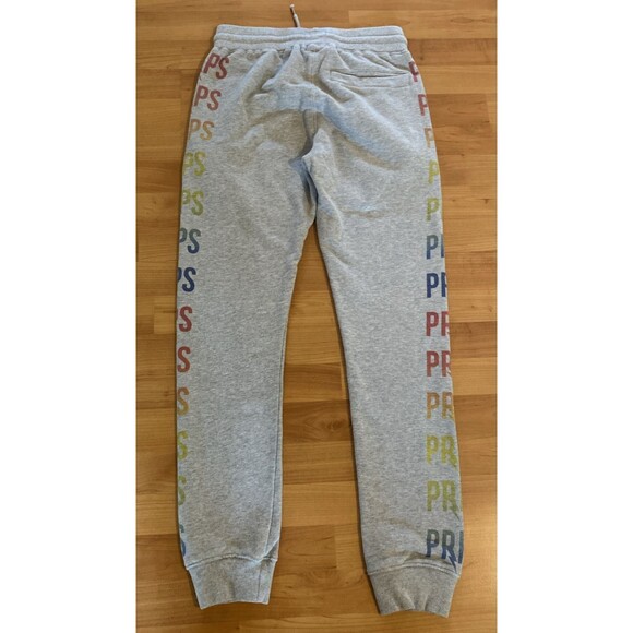 PRPS Men’s Gray Sweatpants Size S “Bruised Never Broken” Logo Joggers Streetwear - Picture 3 of 13